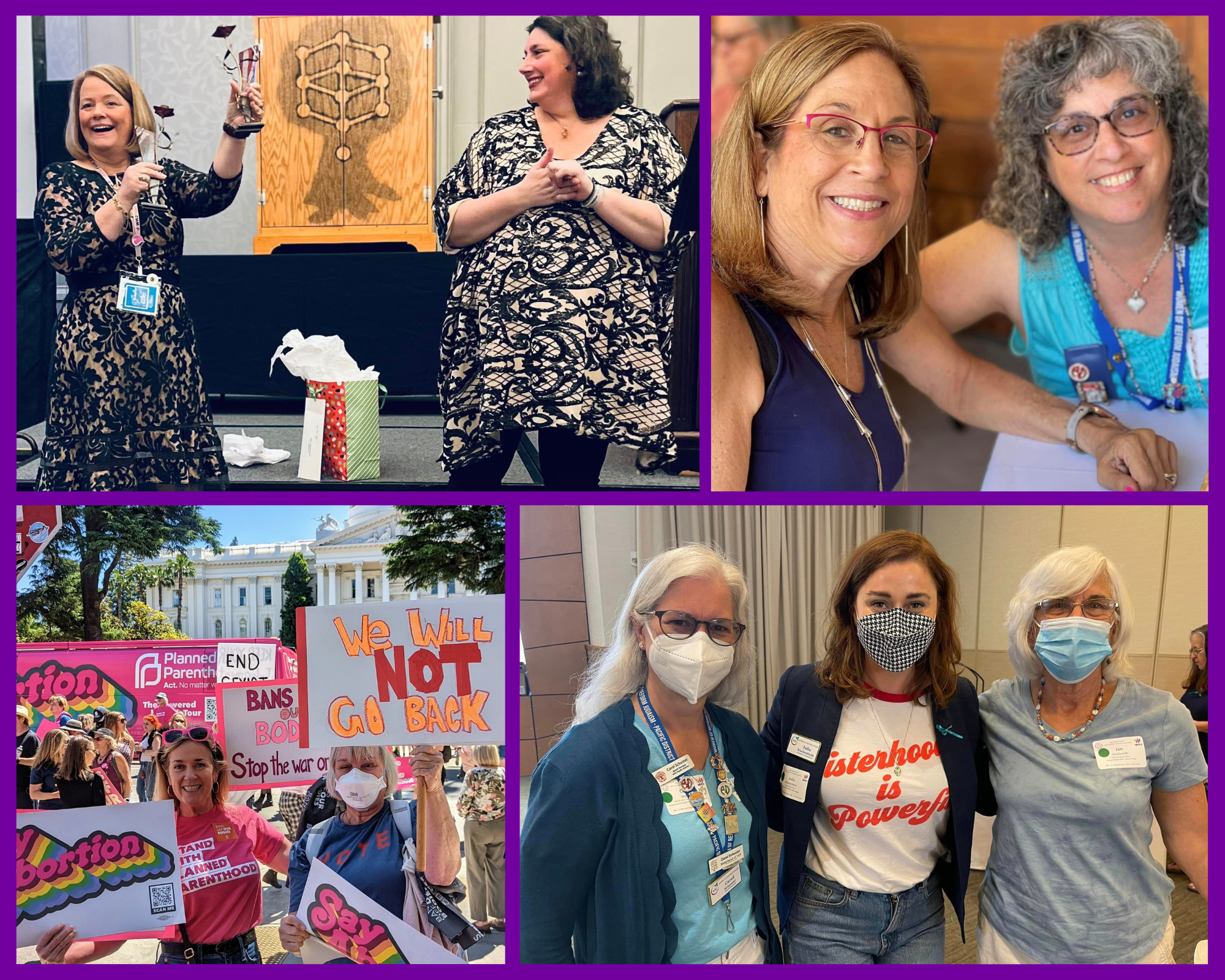 Photos of WRJ women at District events