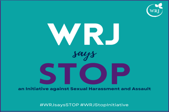 WRJ Says Stop Sexual Assault Teal FB Image