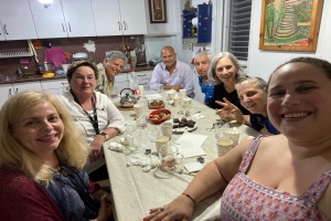Group of WRJ women attending a Shabbat Dinner in Tel Aviv
